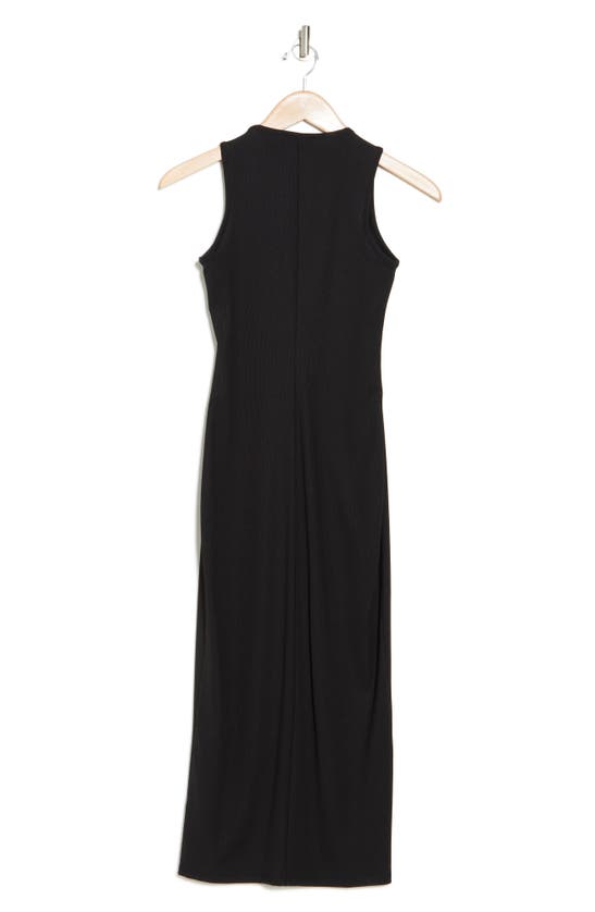 Shop Bebe Sleeveless Midi Dress In Black