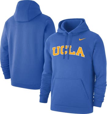 Nike Men's UCLA Bruins True Blue Club Fleece Pullover Hoodie, Large