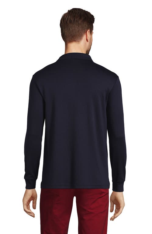 LANDS' END LANDS' END LONG SLEEVE COTTON SUPIMA POLO SHIRT 