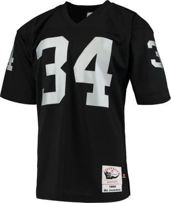 Men's Mitchell & Ness Bo Jackson Black Los Angeles Raiders Retired Player  Name & Number Fleece