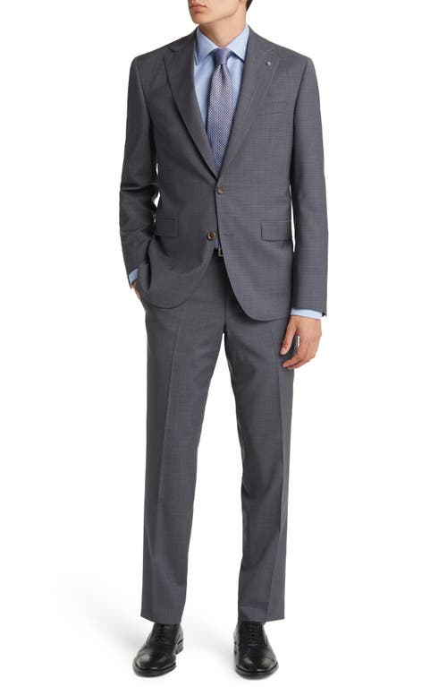 Jack Victor Esprit Soft Constructed Check Wool Suit in Grey
