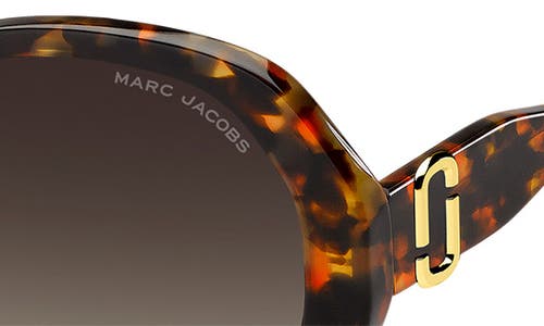 Marc Jacobs 55mm Gradient Oval Sunglasses In Brown