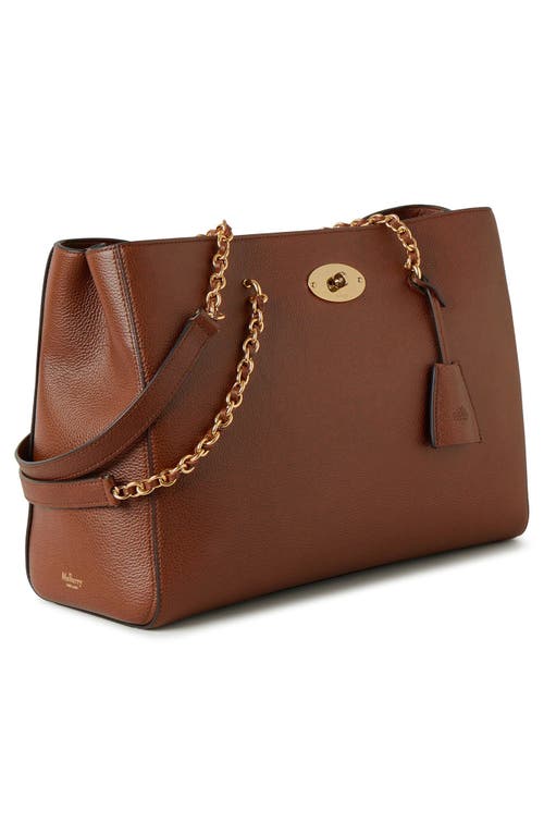 Mulberry Lily Chain Leather Tote In Oak