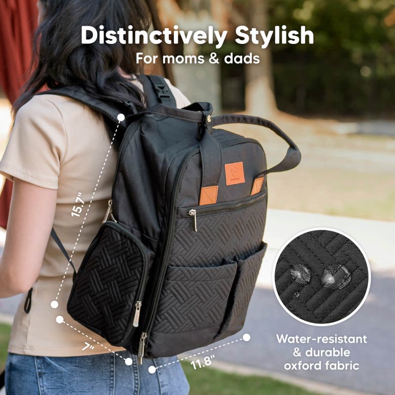 Keababies Bree Diaper Backpack In Charcoal