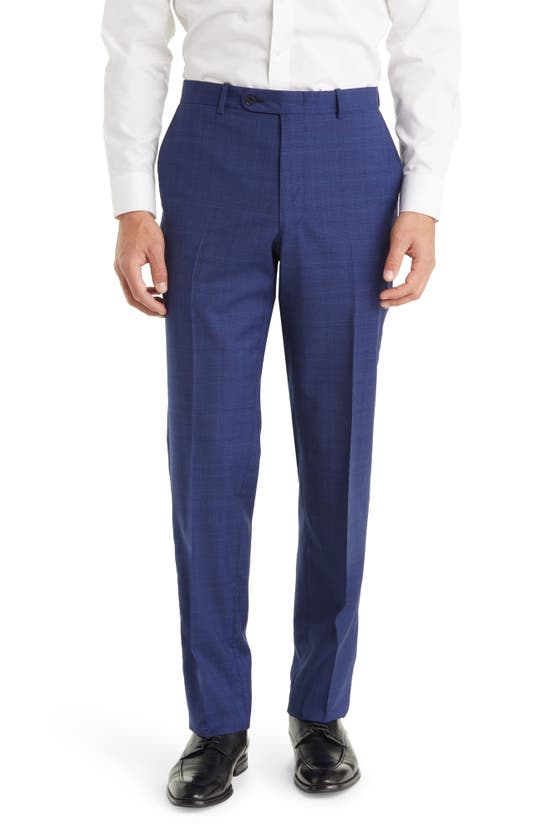 Peter Millar Tailored Fit Plaid Wool Suit In Blue | ModeSens