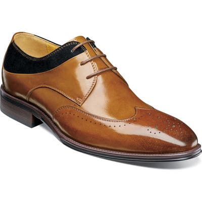 Stacy Adams Hewlett Wingtip, Brown