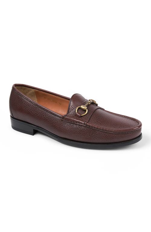 Shop Anthony Veer Lucca Bit Loafer In Dark Brown