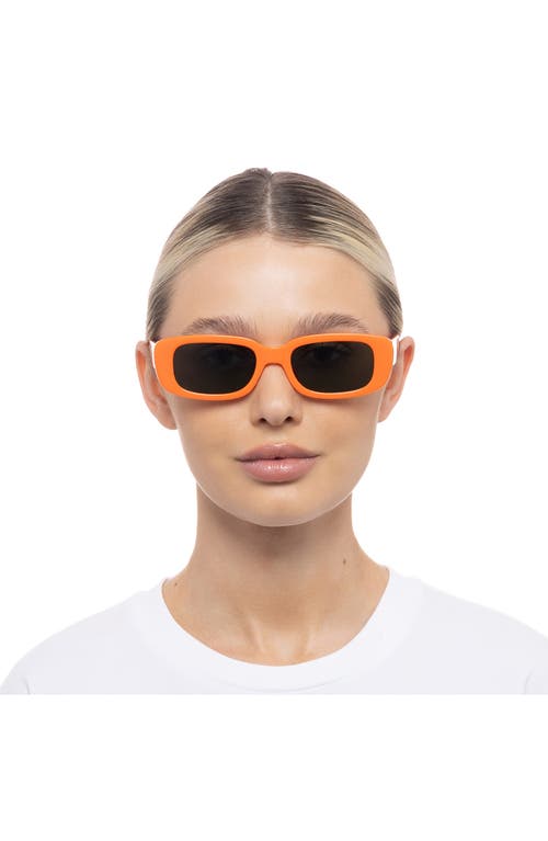 Shop Aire Ceres 51mm Rectangular Sunglasses In Neon Orange