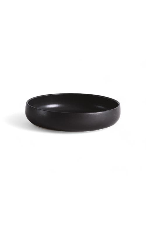 Gharyan Stoneware Tunisian Pasta Bowls Set Of 4 In Black