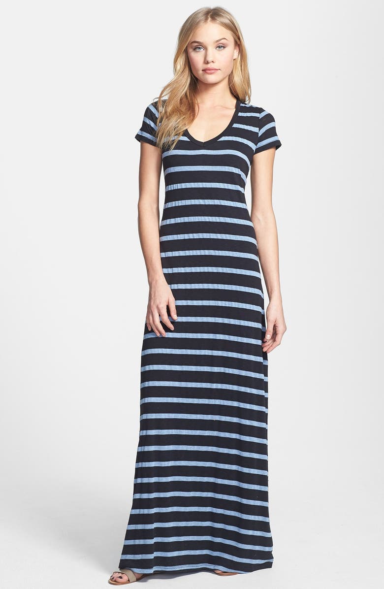 Splendid Stripe V-Neck Maxi Dress | Nordstrom