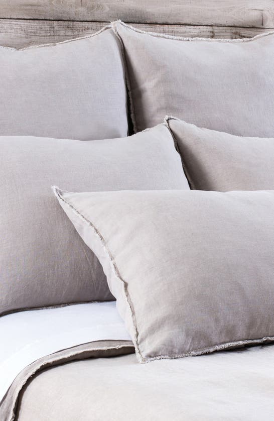 Shop Pom Pom At Home 'blair' Linen Duvet Cover In Taupe