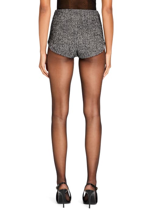 Shop Ser.o.ya Ellery Wool Hot Short In Charcoal/grey