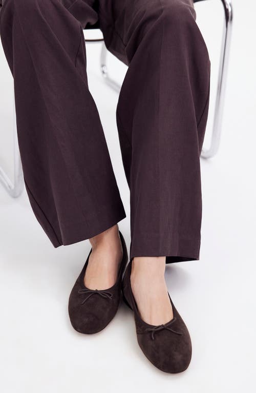 Madewell Francine Ballet Flat In Dark Carob