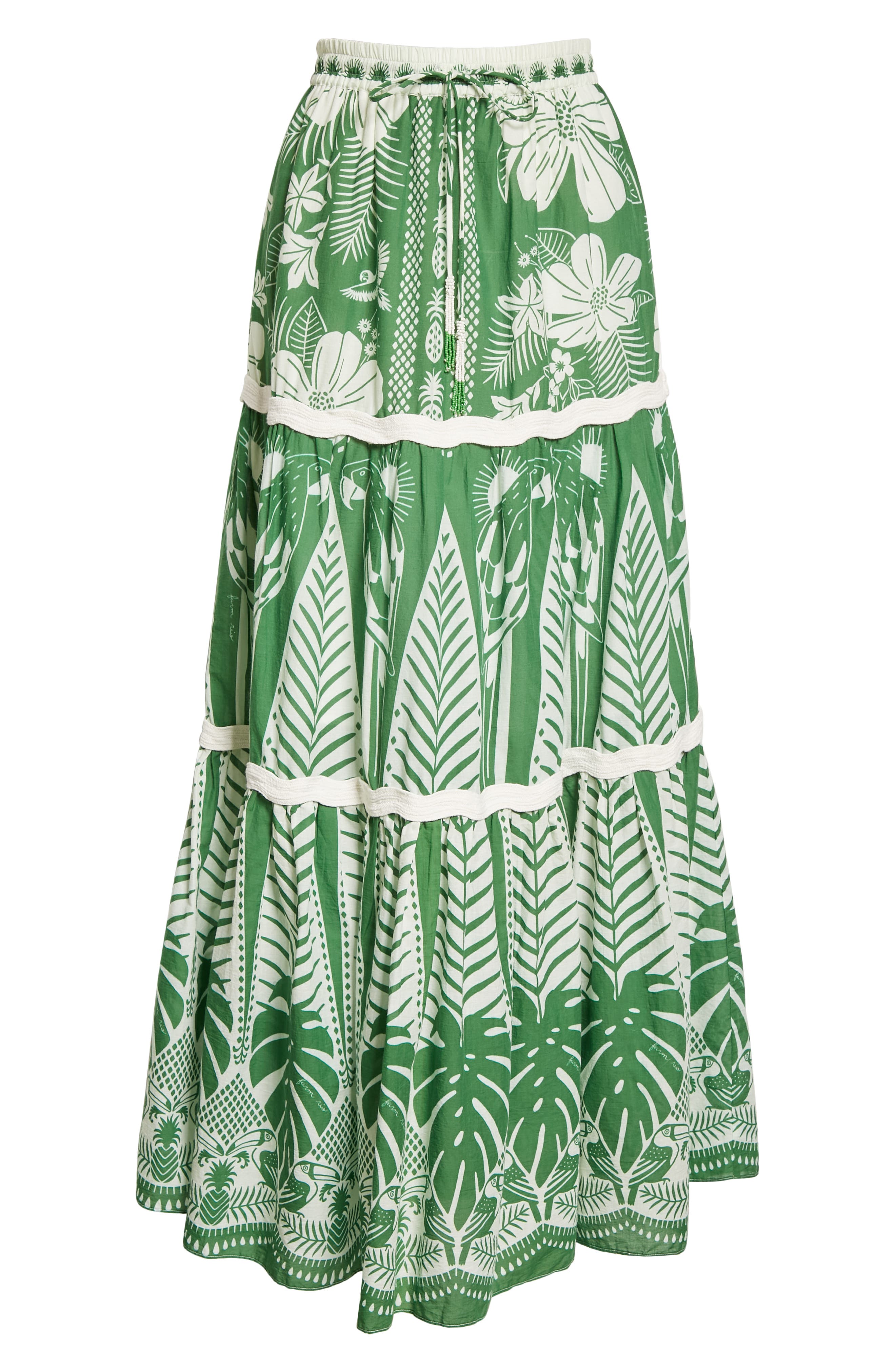 FARM RIO Macaw Elegance Maxi Skirt, Alternate, color, MACAW ELEGANCE