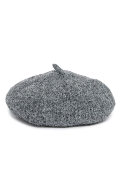 Steve Madden What The Fuzz Beret In Grey
