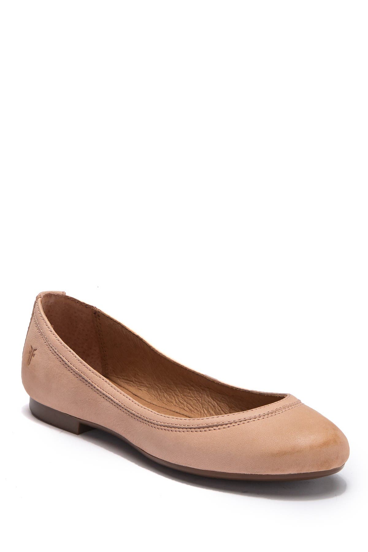 frye carrie leather flat