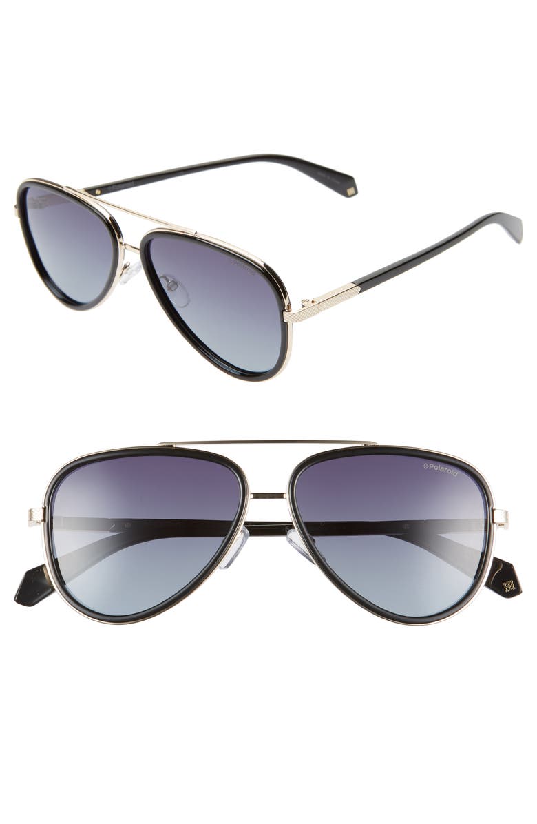 Polaroid Polarized Sunglasses Aviator Polaroid 57mm Polarized Aviator Sunglasses | Nordstrom