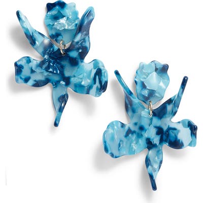 Lele Sadoughi Small Paper Lily Drop Earrings