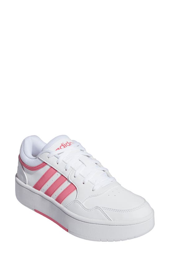 Adidas Originals Hoops 3.0 Sneaker In White/pink