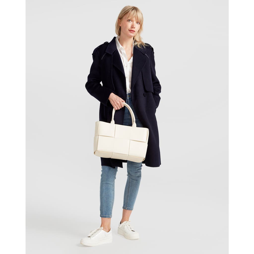 Belle & Bloom Palm City Wool Blend Coat In Navy