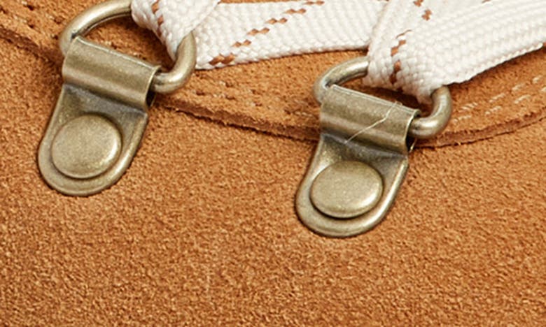 Sorel Out 'n About Iii Conquest Faux Shearling-lined Suede Ankle Boots In Camel Brown Bl