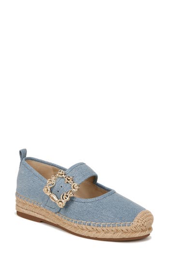 Sam Edelman Maddy Mary Jane Espadrille Montrose Blue In Montrose Blue