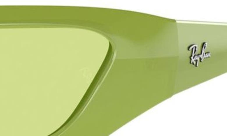 Shop Ray Ban Ray-ban Xan 134mm Wraparound Sunglasses In Green