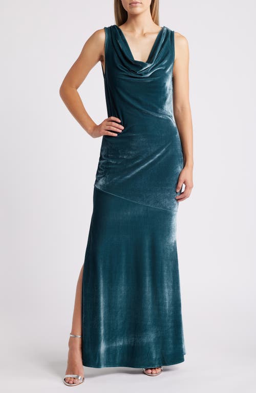 CHELSEA28 CHELSEA28 DRAPE VELVET DRESS 