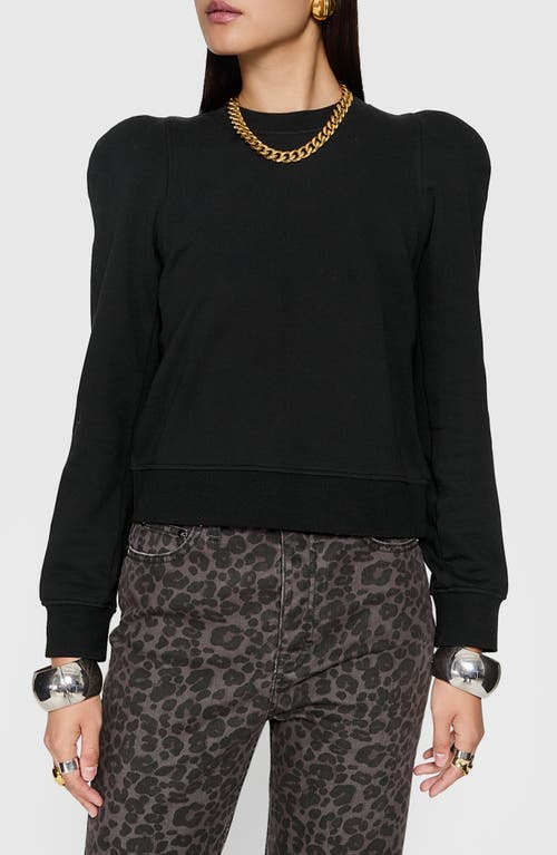 Rebecca Minkoff Jade Sculpted Sweatshirt In True Black