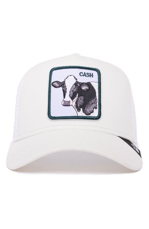 . The Cash Cow Trucker Hat in Ivory