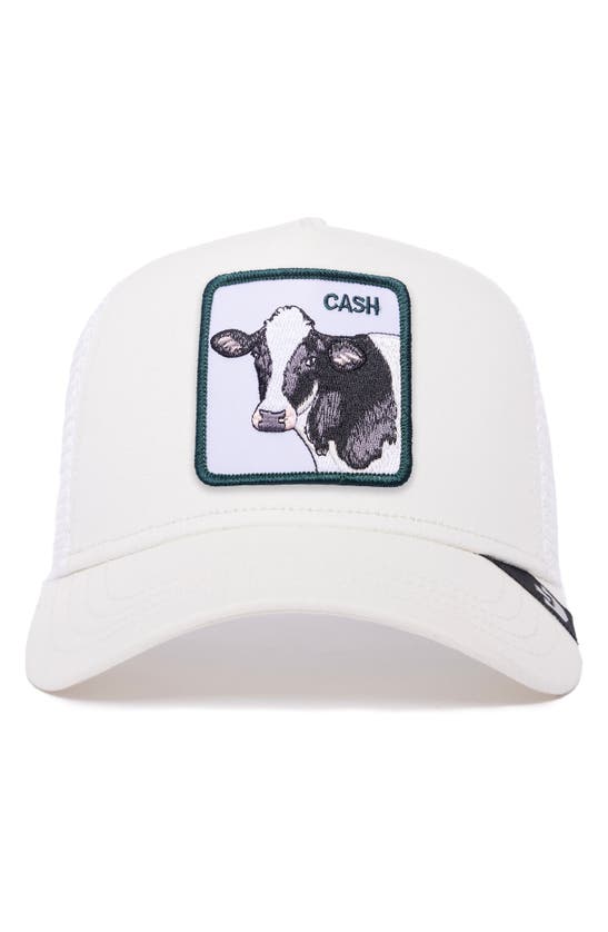 Goorin Bros The Cash Cow Trucker Hat In White