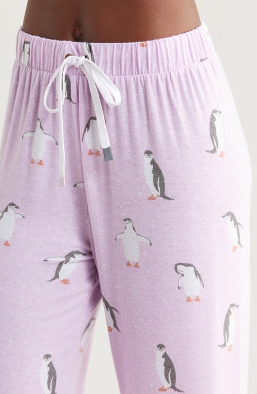 Shop Honeydew Star Seeker Pajamas In Lavender Penguins