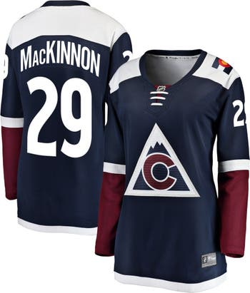 Men's Fanatics Branded Nathan MacKinnon Navy Colorado Avalanche Alternate Breakaway Player Jersey