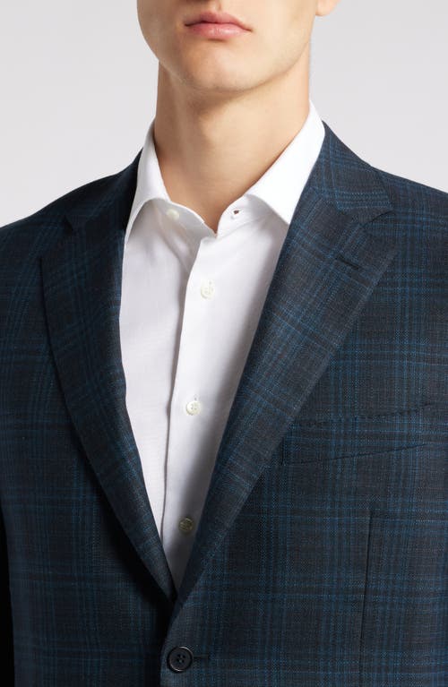 Shop Canali Siena Regular Fit Plaid Wool Sport Coat In Green