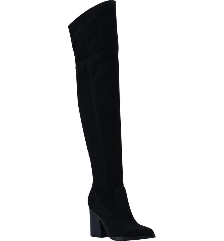 MARC FISHER LTD Onyse Over the Knee Boot, Main, color, BLACK FABRIC