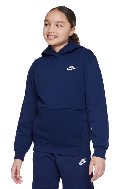 Nike Club Fleece (NFL Chicago Bears) Big Kids' (Boys') Hoodie in Blue, Size: Small | 9Z1B7FDHJ-BRS