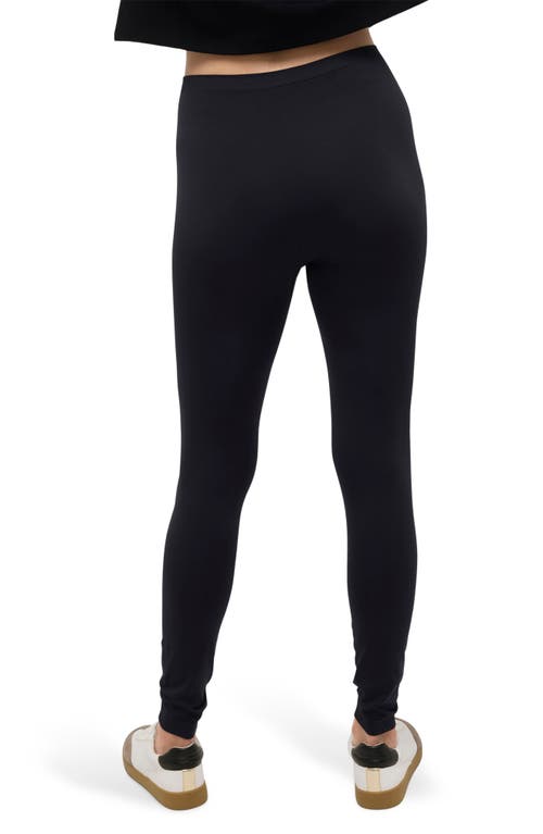 Shop Kenneth Cole Seamless Leggings In Black