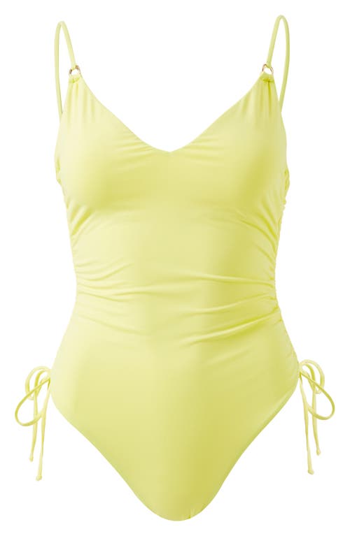 Shop Melissa Odabash Havana Ruched One-piece Swimsuit In Sunray