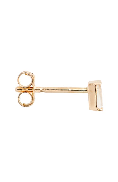 Anzie X Mel Soldera Tapered Cut Stud Earring In Yellow Gold