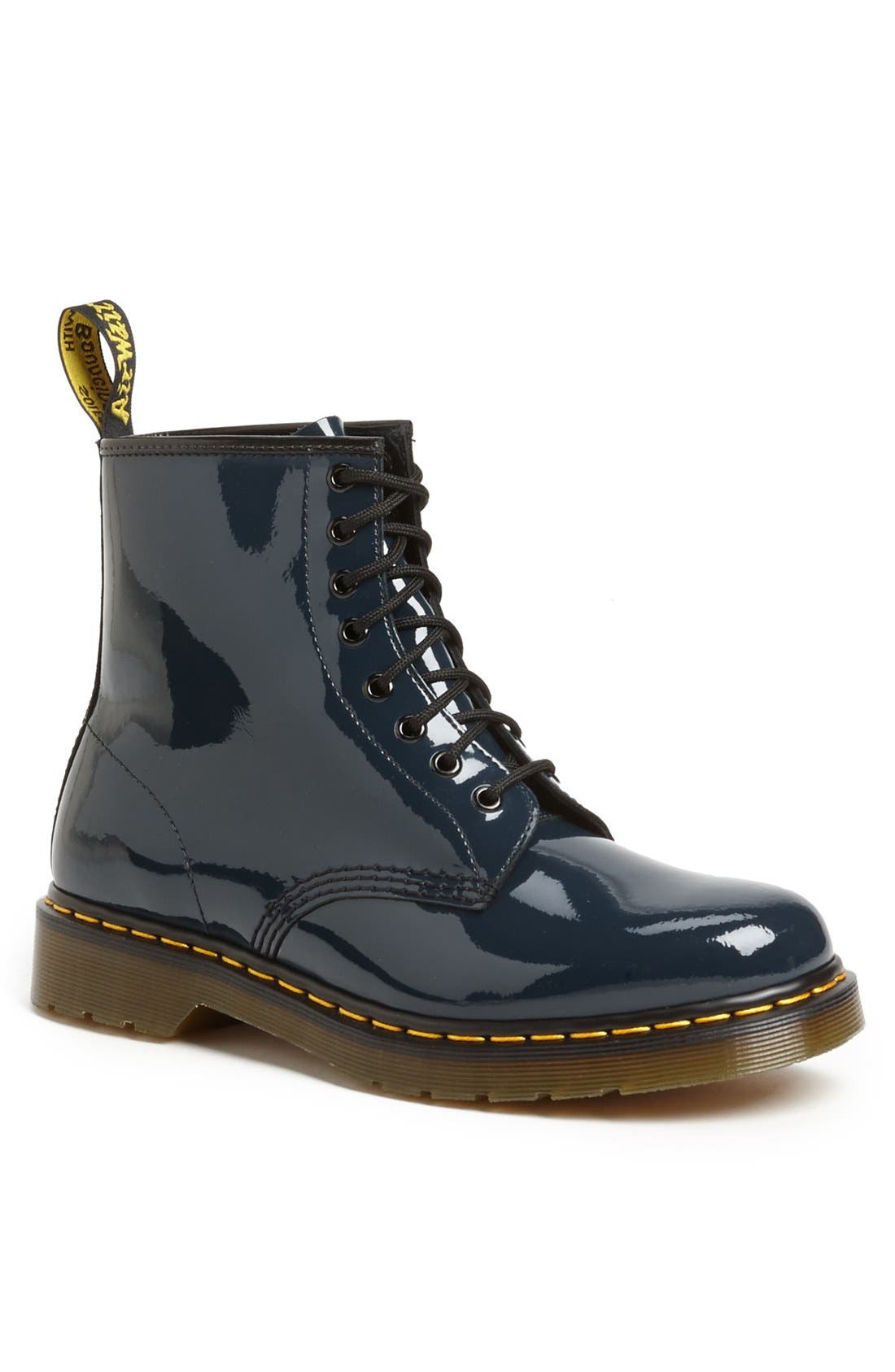 dr martens black shiny boots