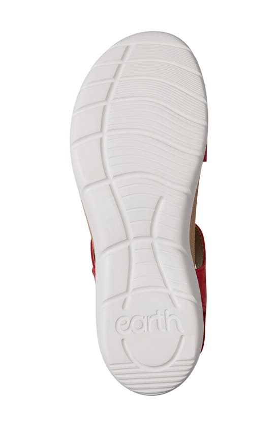 Shop Earth ® Roni Ankle Strap Sandal In Medium Red