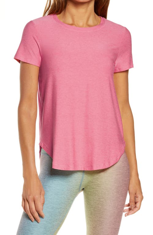 On the Down Low T-Shirt in Pink Crush-Rose