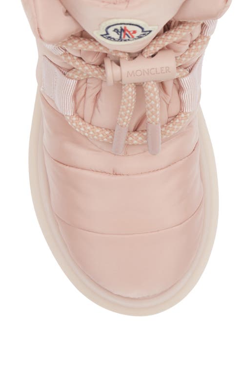 Shop Moncler Gaia Snow Boot In Misty Rose