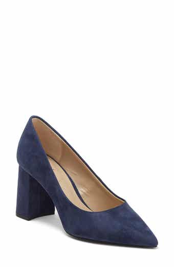 Pointy shoes sales with block heel