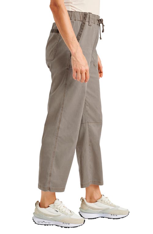 Splendid Gianna Crop Drawstring Pants In Tawny