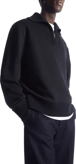 Funnel neck discount half zip sweatshirt