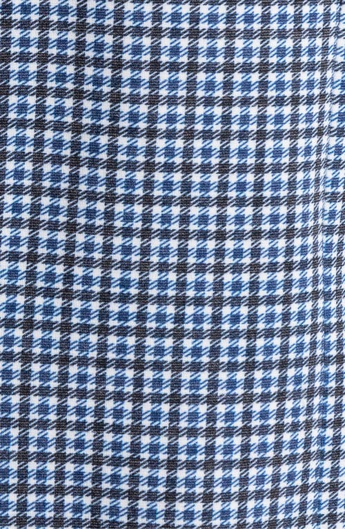 Savile Row Co Navy Check Knit Sport Coat In Navy