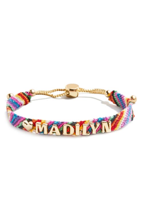Baublebar Custom Woven Friendship Bracelet In Gold/multicolor