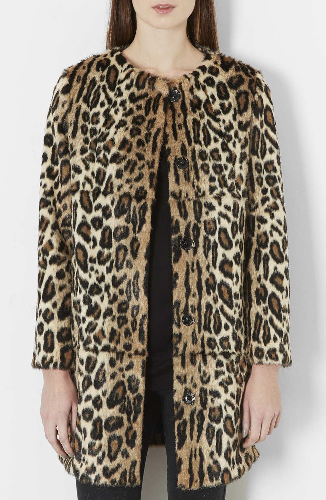 Leopard Print Faux Fur Coat Nordstrom