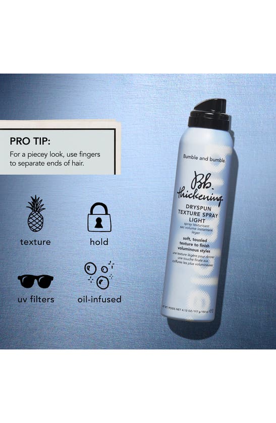 Shop Bumble And Bumble Thickening Dryspun Texture Spray Light, 9.3 oz